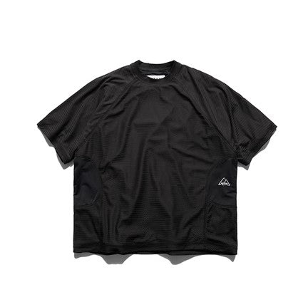 ラウンドネックメッシュTシャツ【IR730】