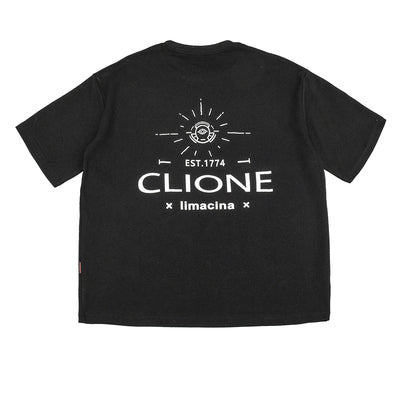 ラウンドネックプリントTシャツ【IR526】
