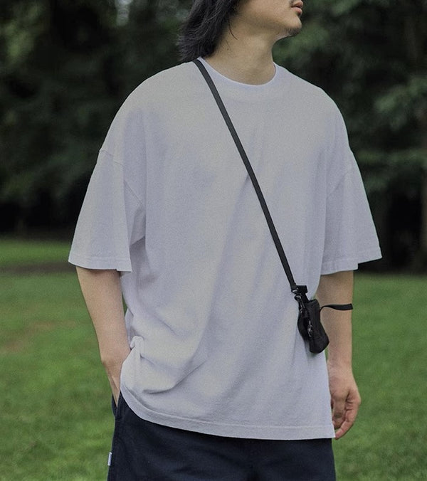 Washed cotton T-shirt [IR820]