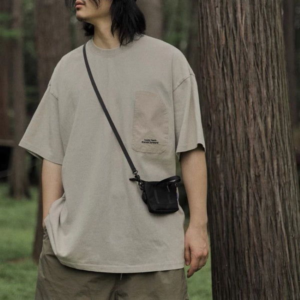 Casual loose pocket T-shirt [IR792]