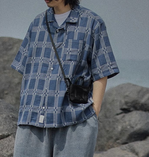 Fashionable check shirt [IR787]