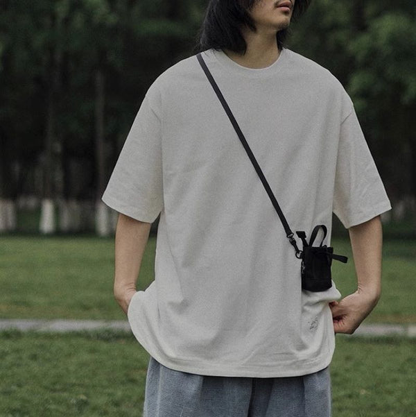 Heavyweight round hem T-shirt [IR796]