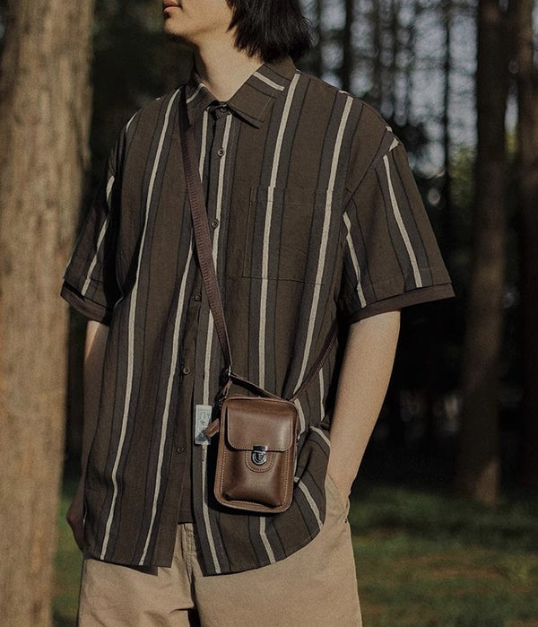 One pocket striped shirt [IR789]