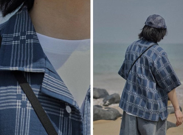 Fashionable check shirt [IR787]