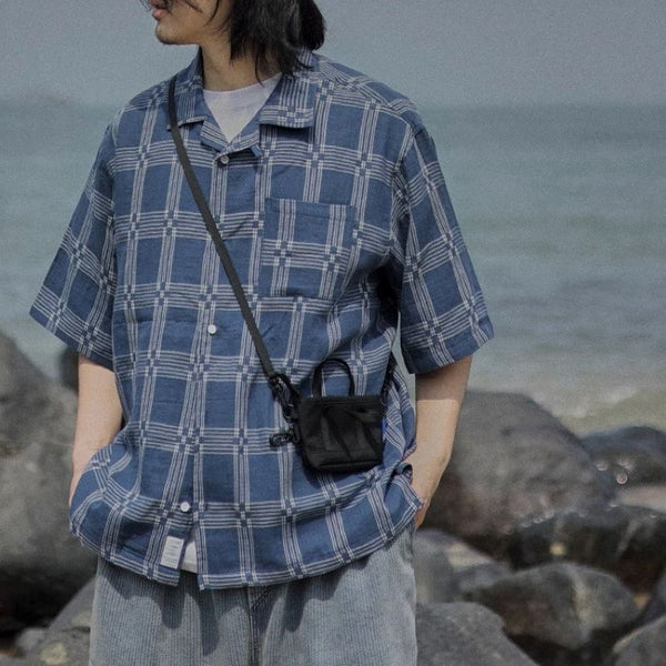 Fashionable check shirt [IR787]