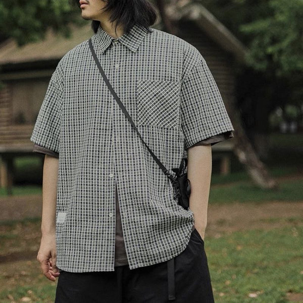 Casual check shirt [IR788]