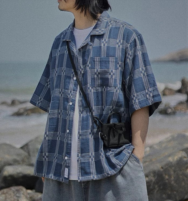 Fashionable check shirt [IR787]