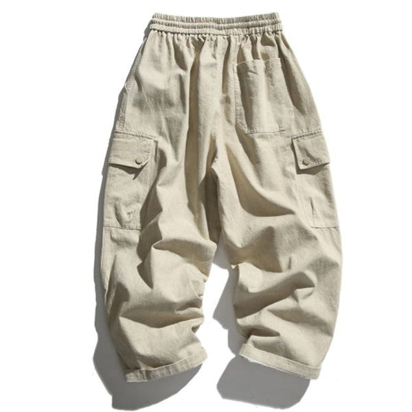 Washed casual wide pants [IR839]