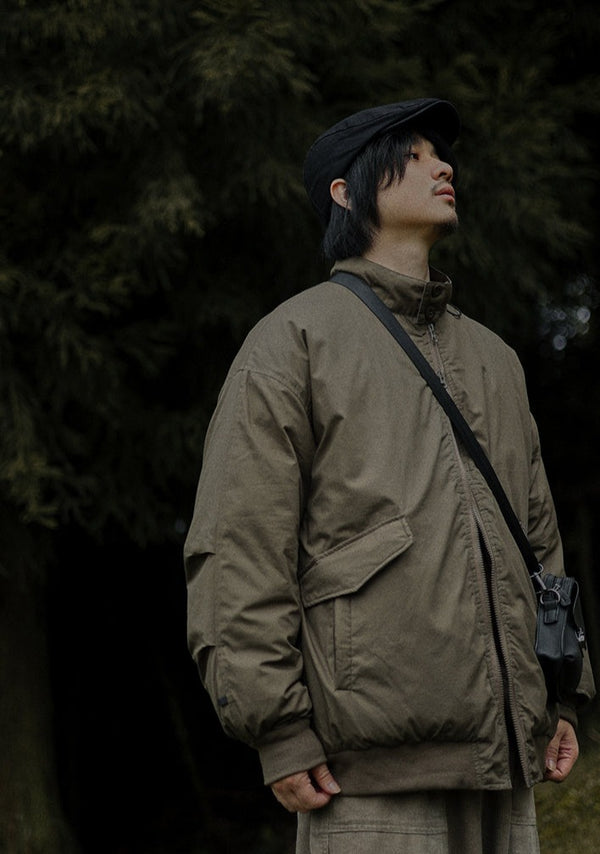 Stand collar cotton jacket [IR857]