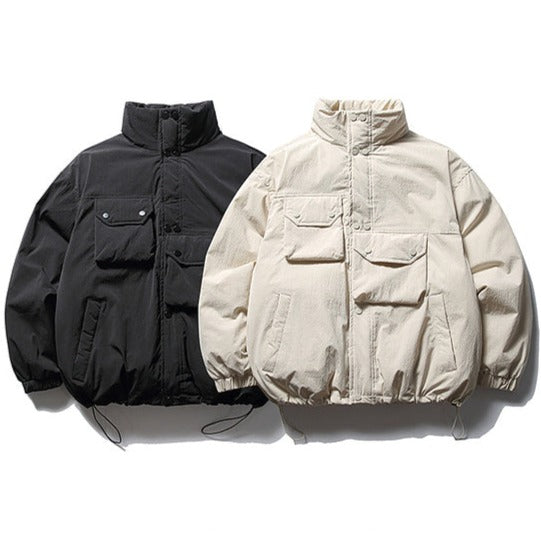 Asymmetric pocket blouson [IR858]