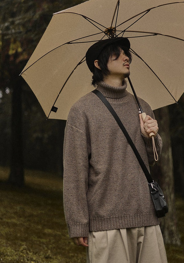 Loose turtleneck sweater [IR862]