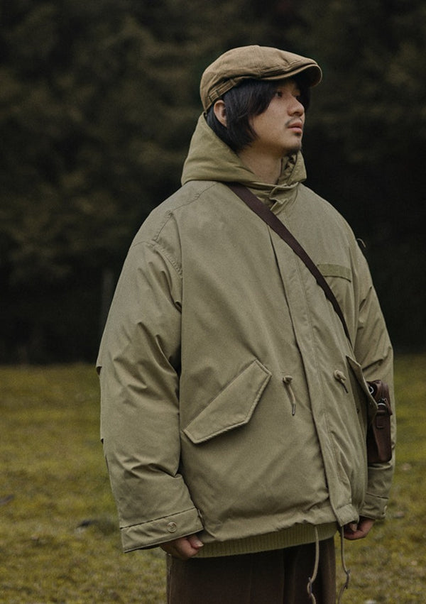 Two-piece cotton hooded jacket [IR859]