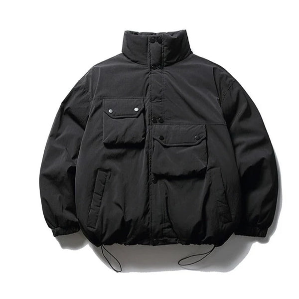 Asymmetric pocket blouson [IR858]