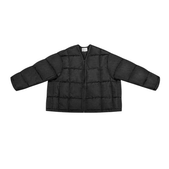 Collarless down jacket [IR864]