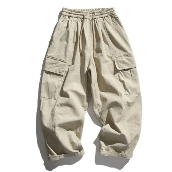 Washed casual wide pants [IR839]