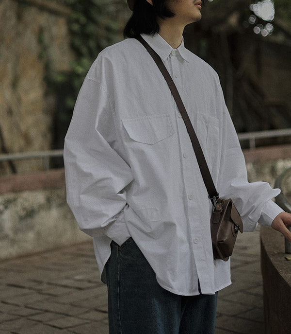 Lantern sleeve loose shirt [IR713]