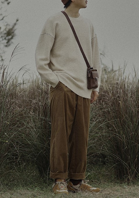 Corduroy casual pants [IR377]