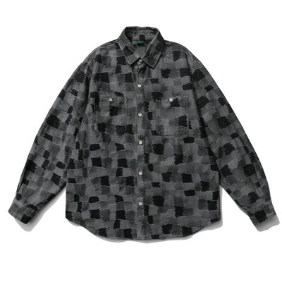 Patchwork denim shirt [IR286]