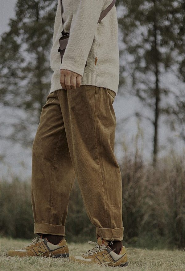 Corduroy casual pants [IR377]