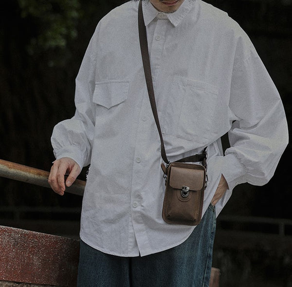 Lantern sleeve loose shirt [IR713]