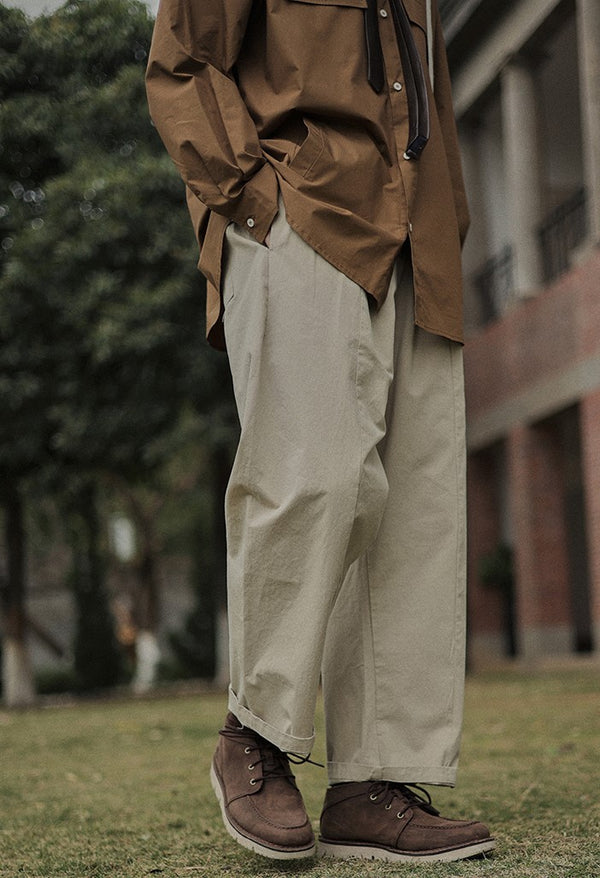 Wide leg long pants [IR421]