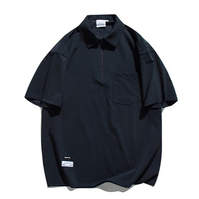 Half zip pocket polo shirt [IR551]