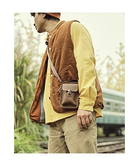 IRUMDROOM／Casual Shoulder Pouch／brown