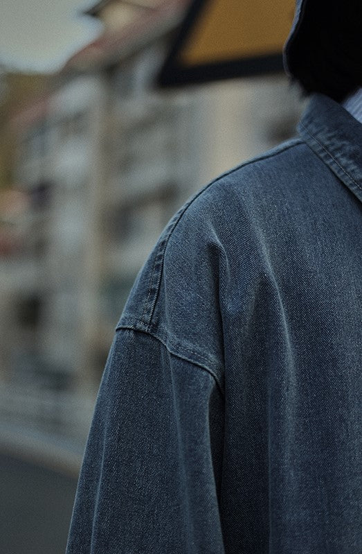 Washed pocket denim jacket [IR425]