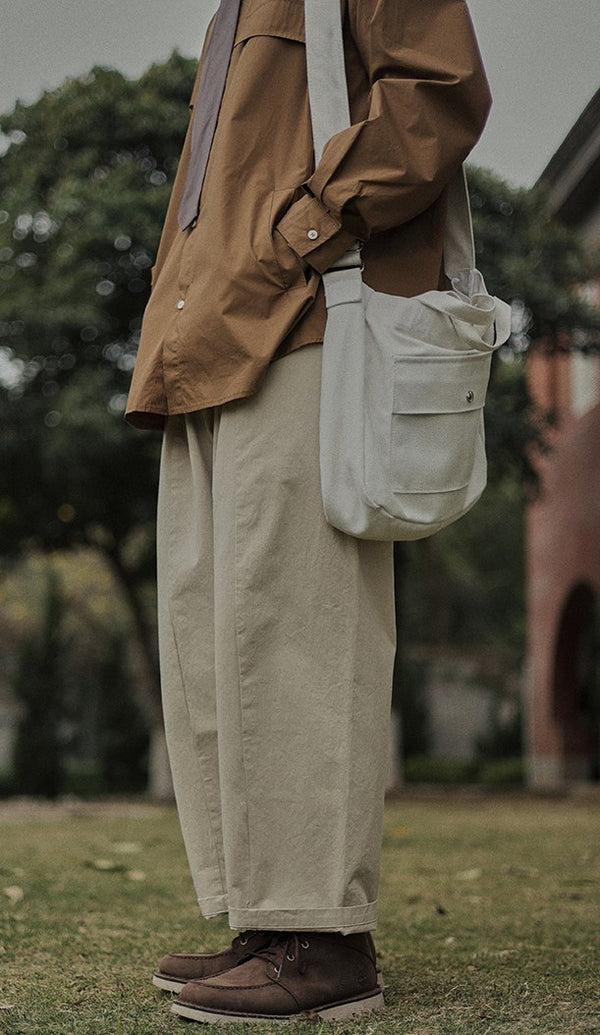 Wide leg long pants [IR421]