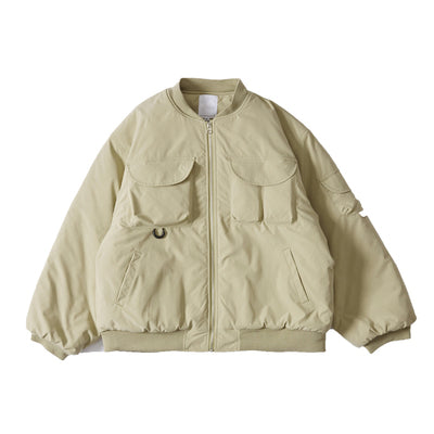 Multi-pocket zip blouson [IR383]