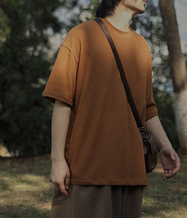 Drop shoulder pocket T-shirt [IR480]