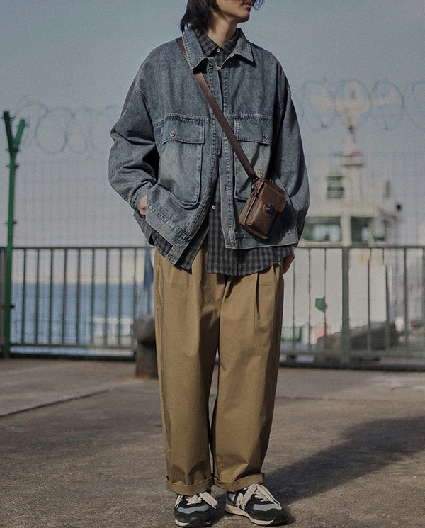 Washed denim jacket [IR700]