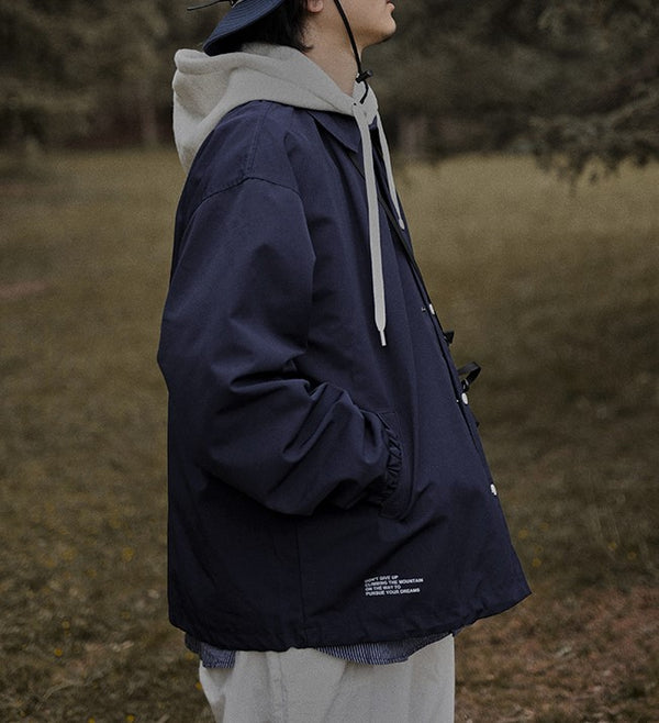 Casual button windbreaker jacket [IR573]