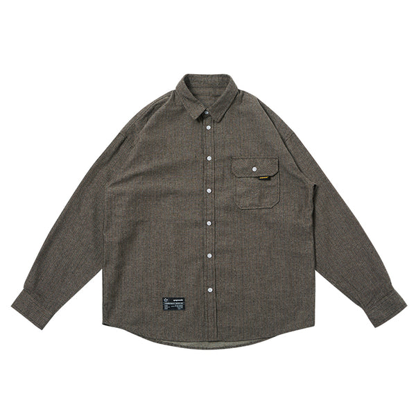 Retro striped loose shirt [IR315]