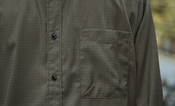 Retro check loose shirt [IR604]