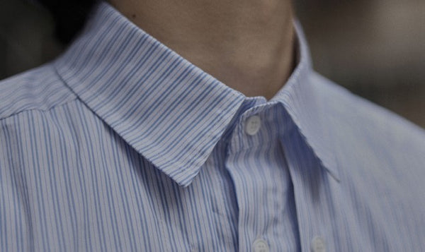 Striped double button shirt [IR455]