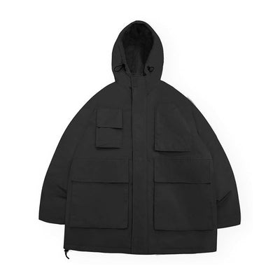 Mid-length hooded jacket [IR408]