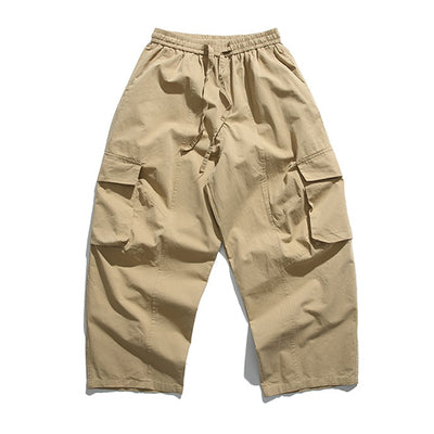 Big pocket wide pants [IR718]