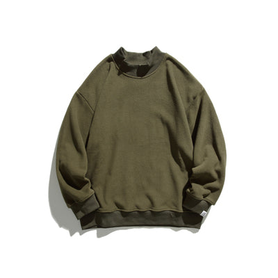 Half high collar fleece sweater [IR352]