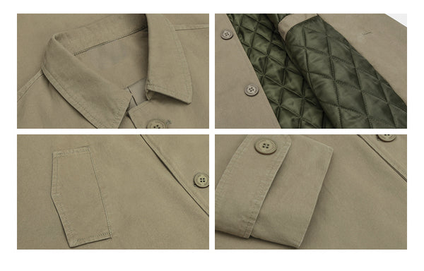 Quilted lining coat [IR385]