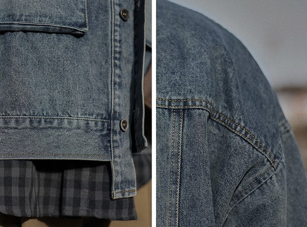 Washed denim jacket [IR700]