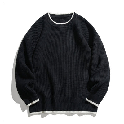 Round neck loose sweater [IR636]