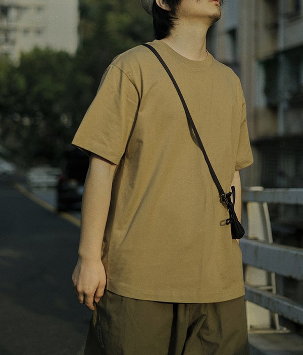 Round neck cotton T-shirt [IR461]