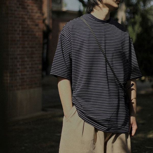 Border pocket T-shirt [IR490]