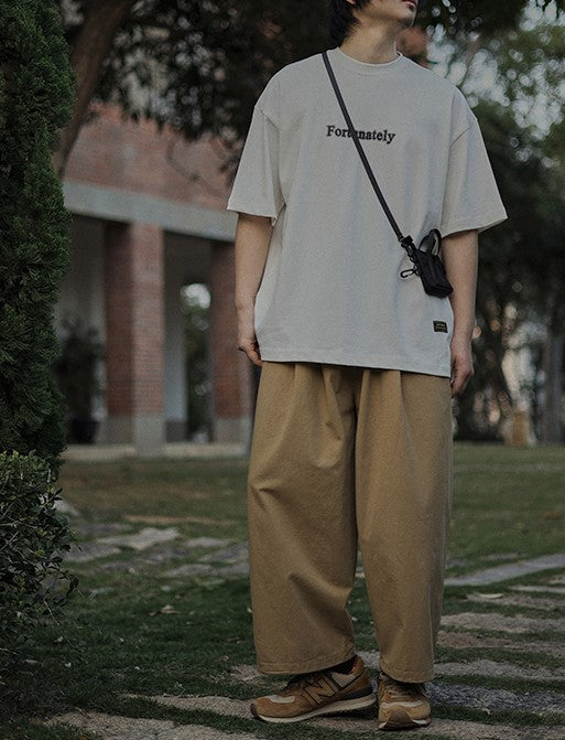 Simple letter T-shirt [IR468]