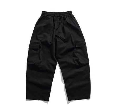 Big pocket wide pants [IR718]