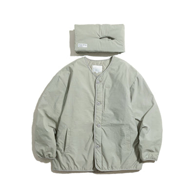 Cotton button jacket &amp; muffler [IR362]