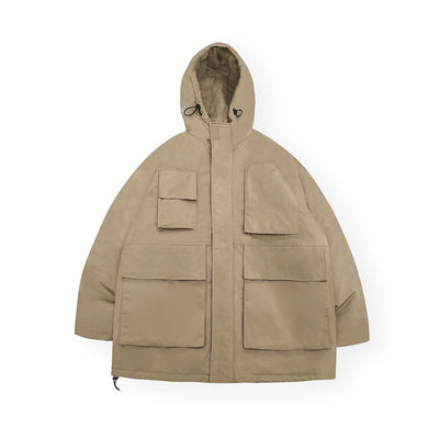 Mid-length hooded jacket [IR408]