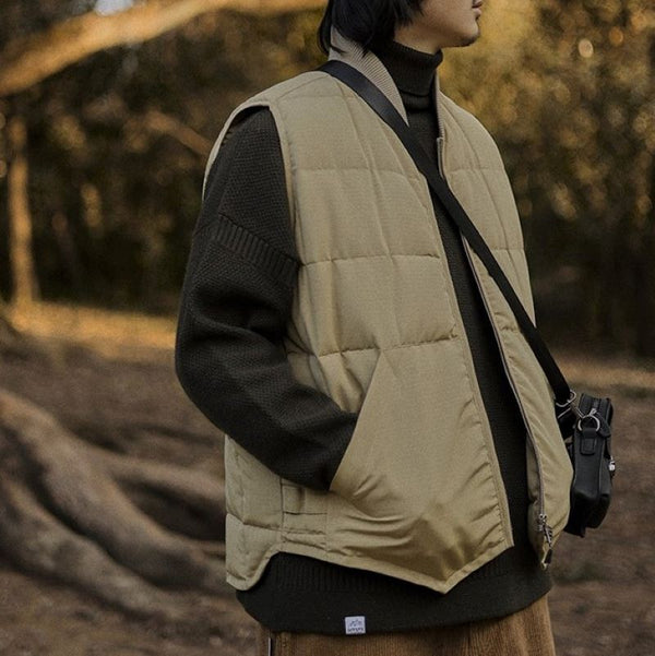 Down zip smart vest [IR675]