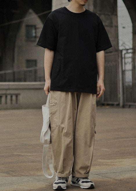 Basic plain T-shirt [IR511]